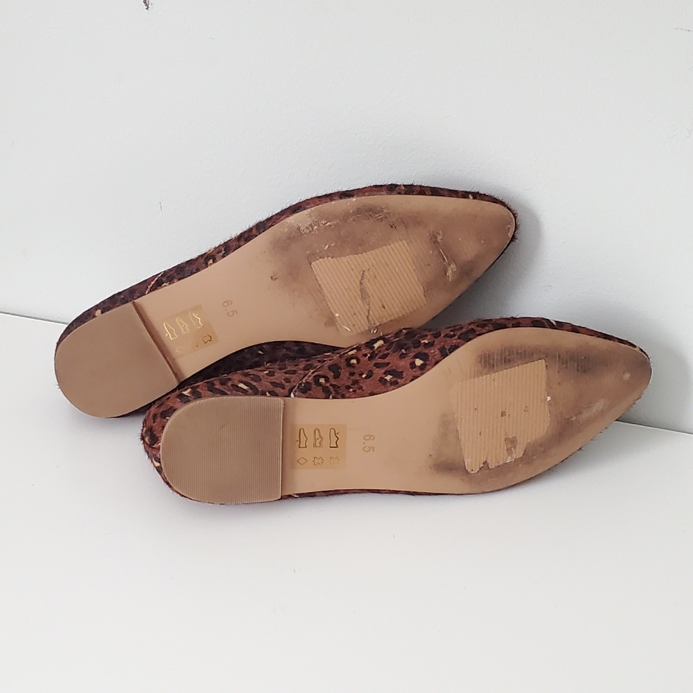 Madewell The Frances Skimmer In Painted Leopard Calf Hair Loafers - Picture 7 of 8